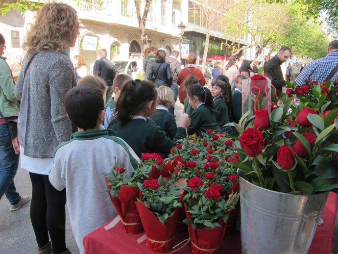 Rambla Catalunya por Sant Jordi
