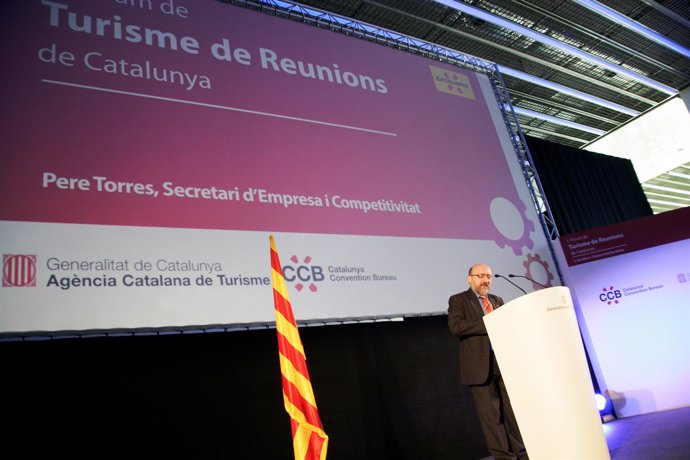 El secretario de Empresa y Competitividad, Pere Torres, en la inauguración