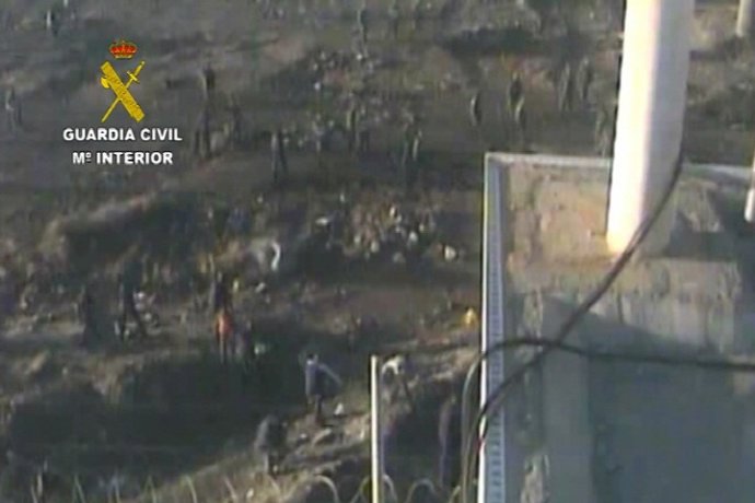La Guardia Civil difunde un vídeo de los momentos previos a la tragedia de Ceuta
