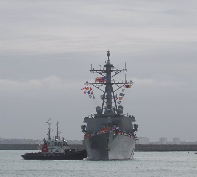 El 'USS Donald Cook' llega a la Base de Rota 