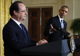 Obama y Hollande en Washington