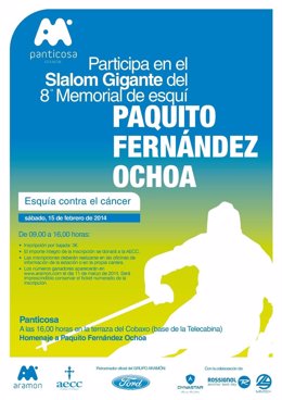 Cartel PANTICOSA 2014 Memorial Paquito Fernández Ochoa
