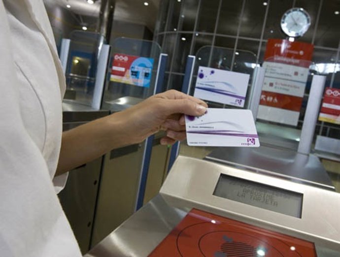 Tarjeta sin contacto de Renfe