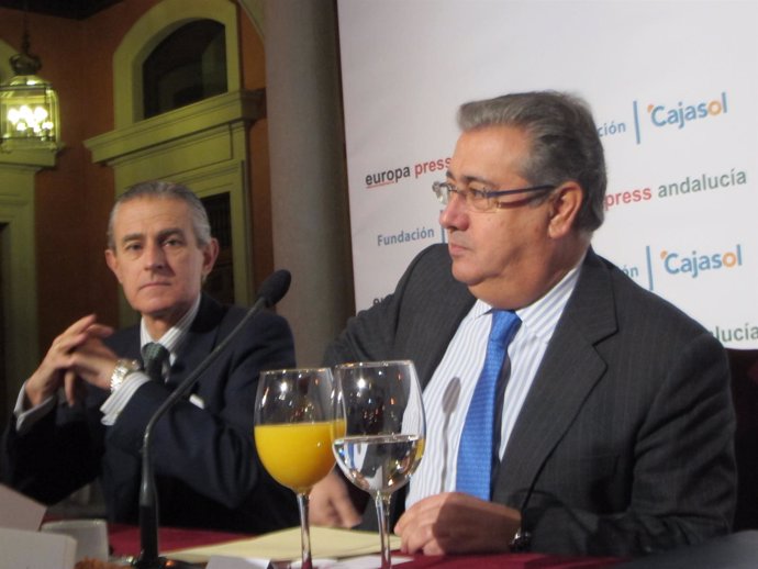 El alcalde de Sevilla, con el presidente de Europa Press