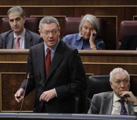 Aborto.- Gallardón agradece al PSOE la votación secreta de ayer en el Congreso porque "siempre quieren dividir"