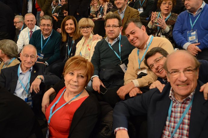Dirigentes del PP-A en la Convención Nacional del PP en Valladolid