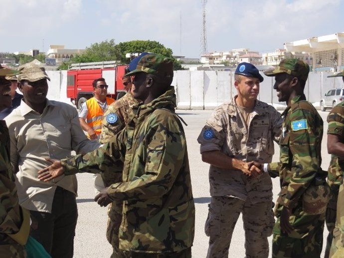 Instructores de la UE reciben al nuevo reemplazo del Ejército somalí
