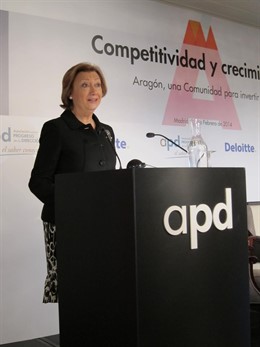 La presidenta del Gobierno de Aragón, Luisa Fernanda Rudi