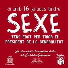 Campaña de Joves Socialistes para animar a los jóvenes a votar en las primarias