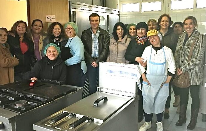 Távora en el comedor social del Polígono Sur