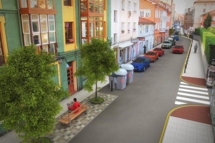 Inforgrafía de la renovación de la calle Cisneros