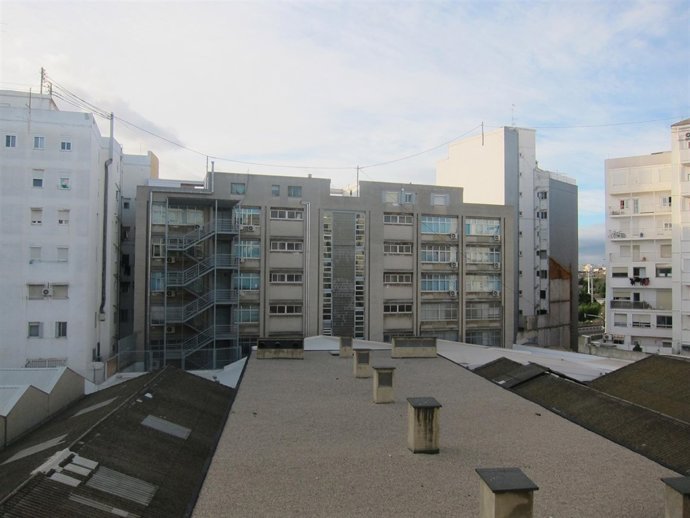 Imagen del patio interior que da a la EOI de Valencia