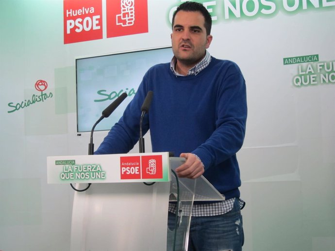 El secretario de Cultura del PSOE de Huelva, Pablo Pineda. 