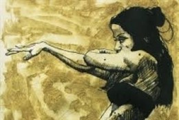 Una de las obras de la muestra de Augusto Aliseda