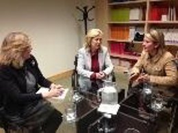 La consellera de Administraciones Públicas, Núria Riera, en Madrid