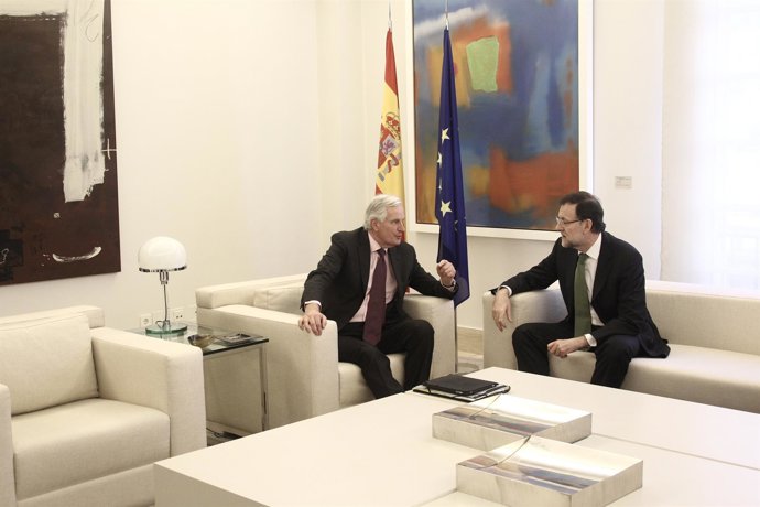Mariano Rajoy y Michel Barnier