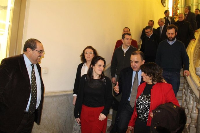 Recepción de los representantes de USFP de Marruecos