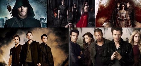 'Arrow', 'Reign', 'The Originals', 'The Vampire Diaries' Y 'Supernatural'