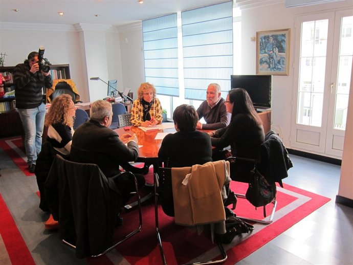 Díaz Tezanos con Sáchez y Cedrúm