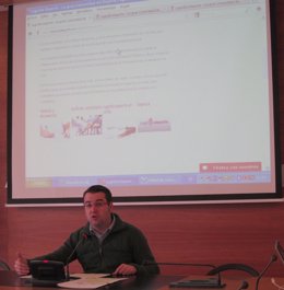 Javier Merino presenta las novedades de la web Logroño Deporte