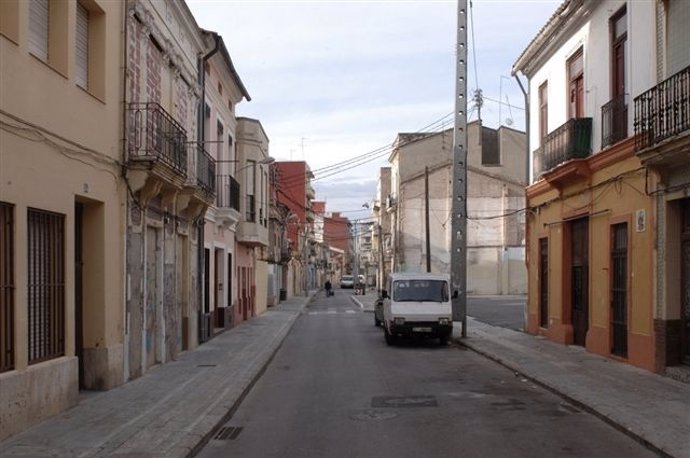 Imagen de una calle del barrio El Cabanyal