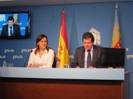 Català y Císcar en la rueda de prensa posterior al pleno del Consell