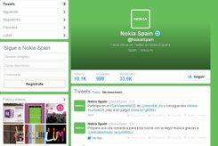 Perfil de Nokia en Twitter