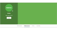 Perfil de Nokia en Google+