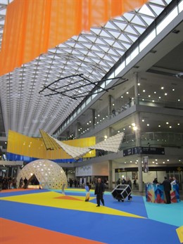 Exposición 'Trans/hitos' en Cevisama 2014.