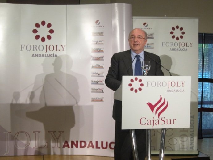 Joaquín Almunia enm el Foro Joly