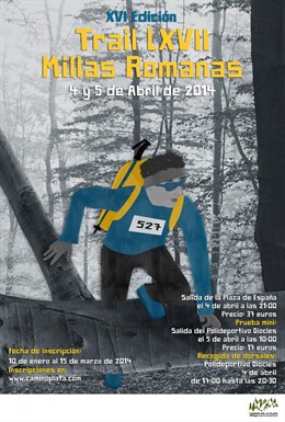 Cartel Millas Romanas de Mérida