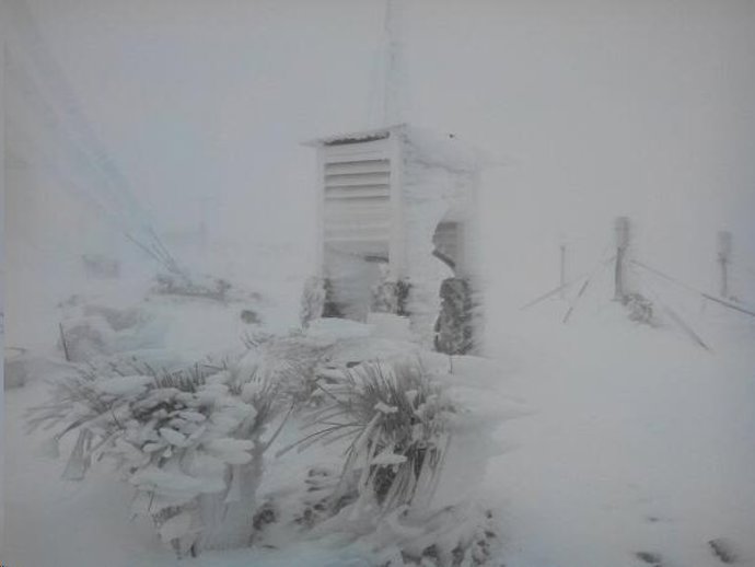 Nieve en Izaña