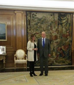 Susana Díaz es recibida por el rey