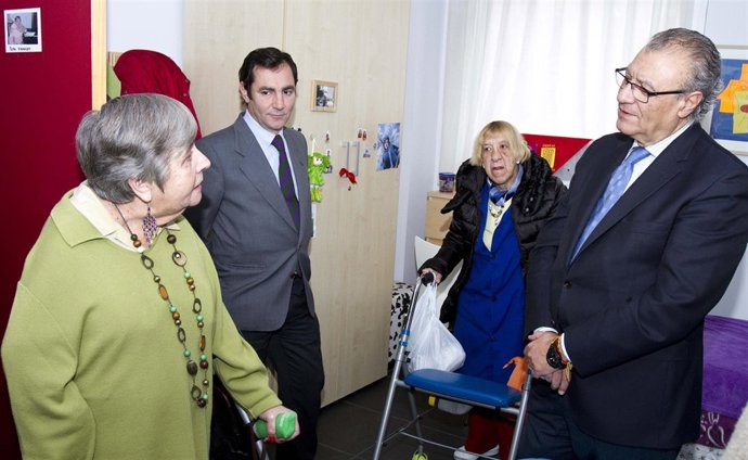 Jesús Fermosel, durante la visita