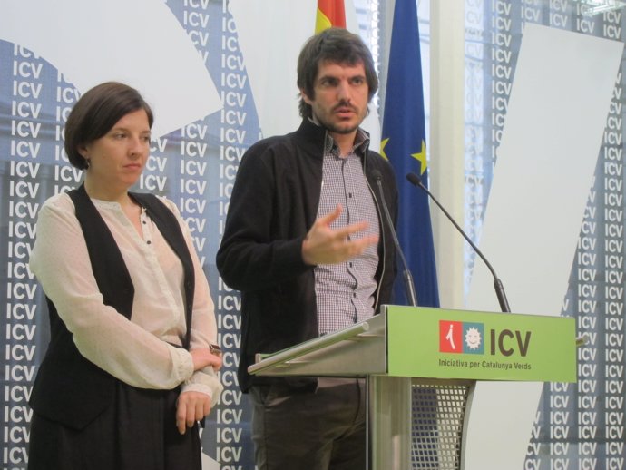Laia Ortiz y Ernest Urtasun (ICV)