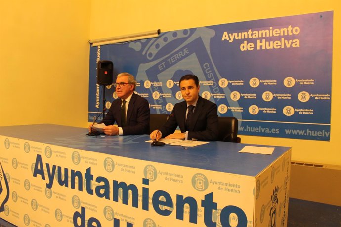 Los concejales del Ayto de Huelva Francisco Moro y Felipe Arias. 