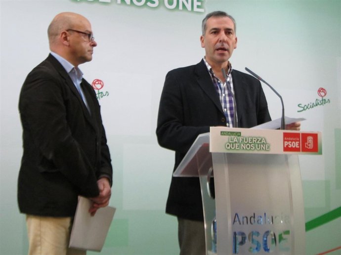 Manuel Fernández y José Manuel Colmenero, este martes en rueda de prensa