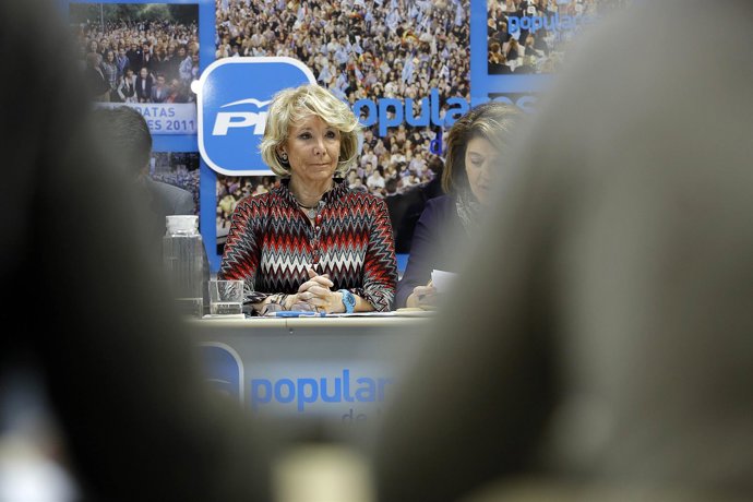 Aguirre en el Comité de Direcciòn del PP de Madrid