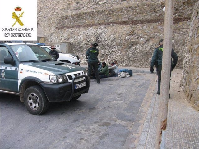 Operativo Guardia Civil en Melilla contra inmigración irregular