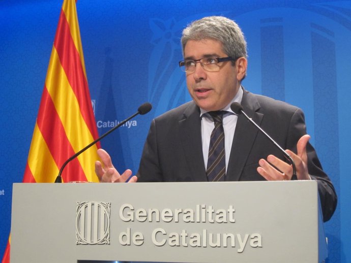 El conseller Francesc Homs, tras el Consell Executiu