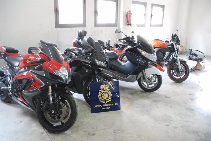 Motocicletas recuperadas por la Policía Nacional