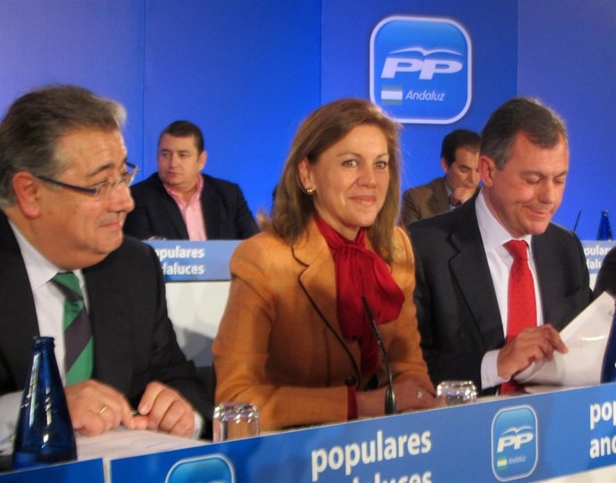 Zoido, Cospedal y Sanz