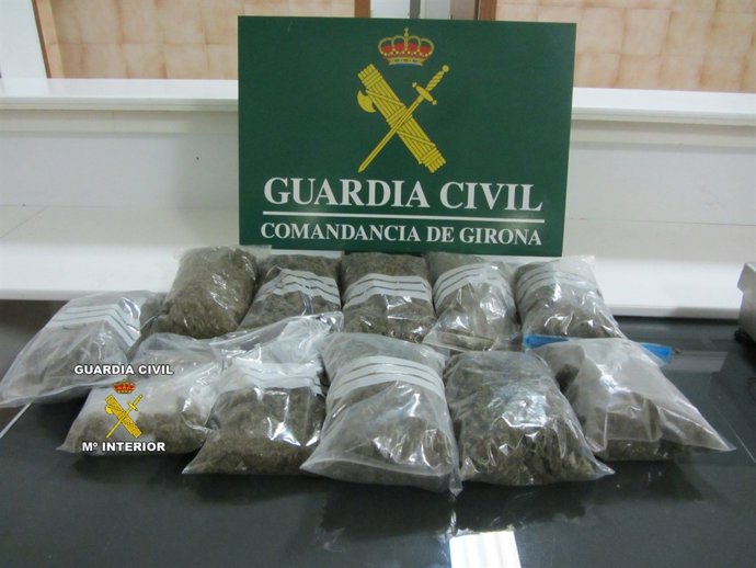 Marihuana intervenida en La Jonquera