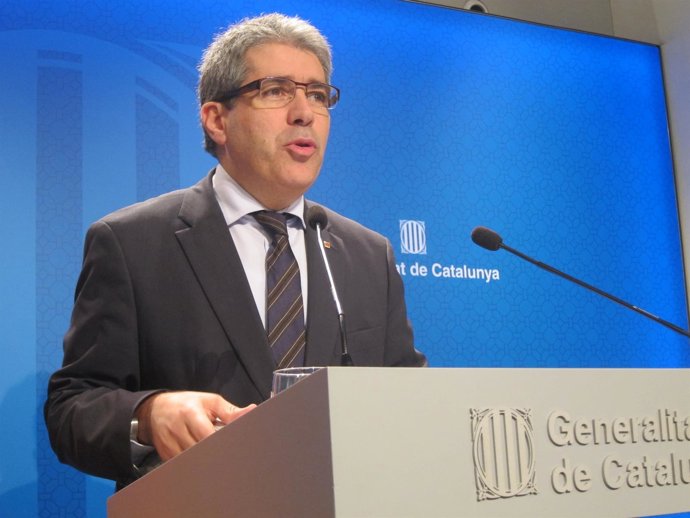 El conseller Francesc Homs, tras el Consell Executiu