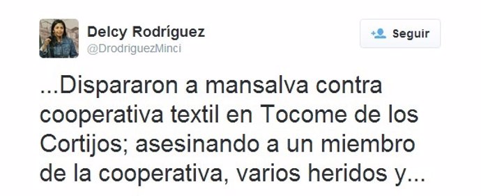 Tuit Delcy Rodríguez