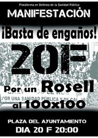 Federación de Enseñanza de CCOO apoya la manifestación de este jueves 'Basta ya de mentiras. Por un Rosell al 100 x 100'