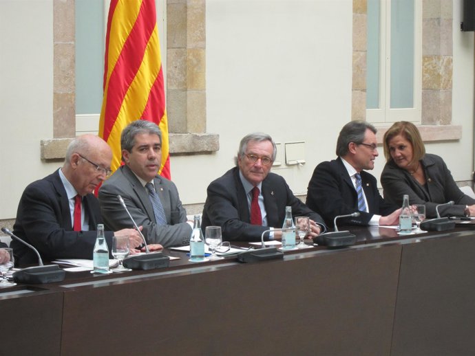 J.Rigol, F.Homs, X.Trias, Artur Mas, N.De Gispert