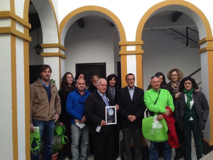 El presidente de la Diputación, Ignacio Caraballo, en Ayamonte. 