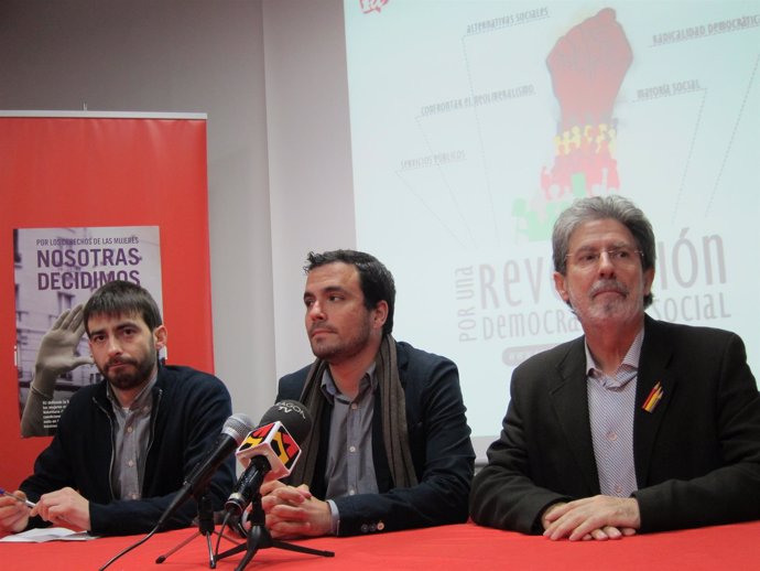 El diputado de IU, Alberto Garzón, presenta una campaña de participación social