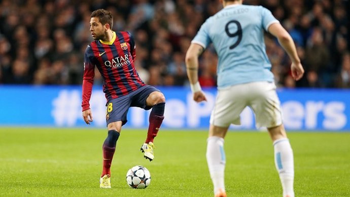 El jugador del FC Barcelona Jordi Alba
